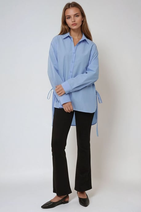 Langarmshirt mit Binde-Detail - Image 5