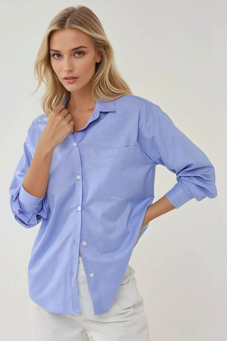 Strukturierte Regular Fit Leinen-Optik Langarmshirt - Image 2