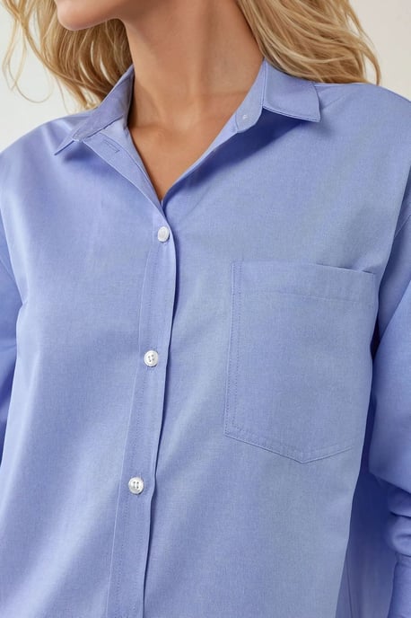 Strukturierte Regular Fit Leinen-Optik Langarmshirt - Image 3