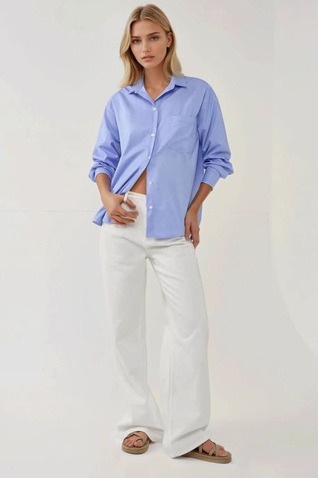Strukturierte Regular Fit Leinen-Optik Langarmshirt - Image 4