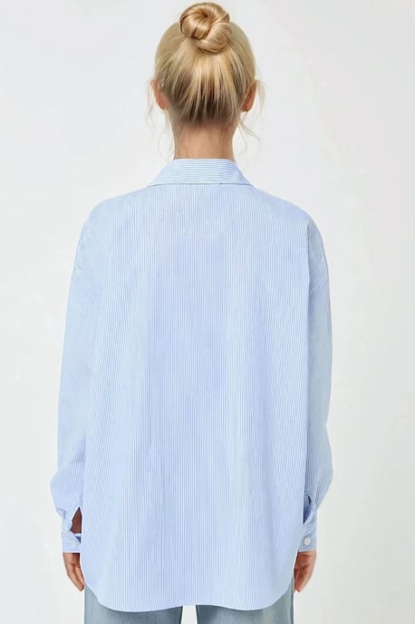 Gestreiftes Regular Fit Langarmweiches Hemd - Image 3