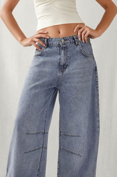 Mittlere Taille Barrel Jeans - Image 2