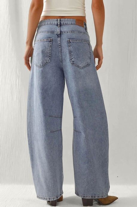 Mittlere Taille Barrel Jeans - Image 4