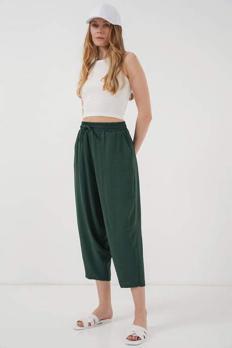 Strukturierte Salwar-Hosen mit Kordelzugbund - Image 3