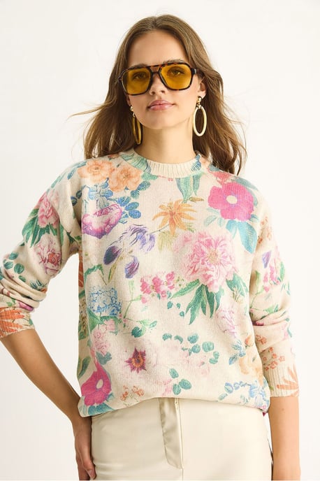 Musterstrickpullover mit Rundhalsausschnitt - Image 2