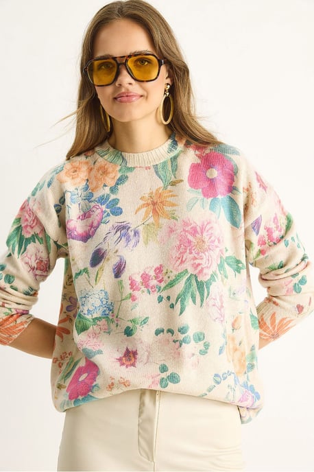 Musterstrickpullover mit Rundhalsausschnitt - Image 3