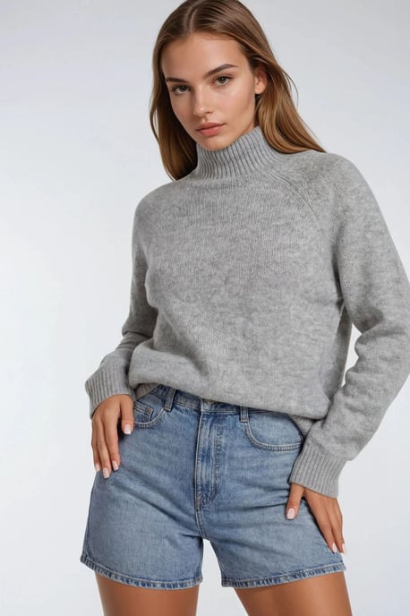 Strick-Halbkragenpullover - Image 2