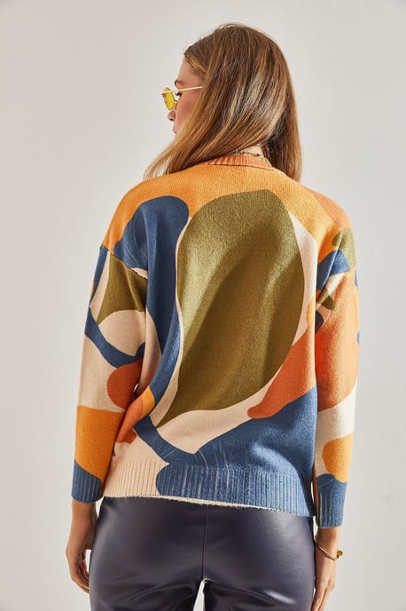 Musterstrickpullover mit Rundhalsausschnitt - Image 2