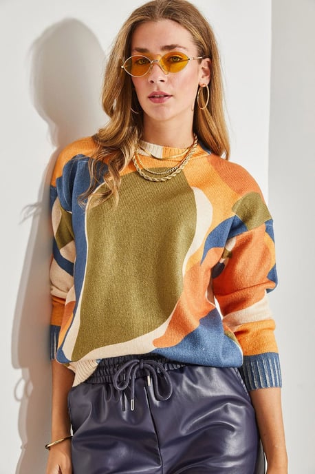 Musterstrickpullover mit Rundhalsausschnitt - Image 3