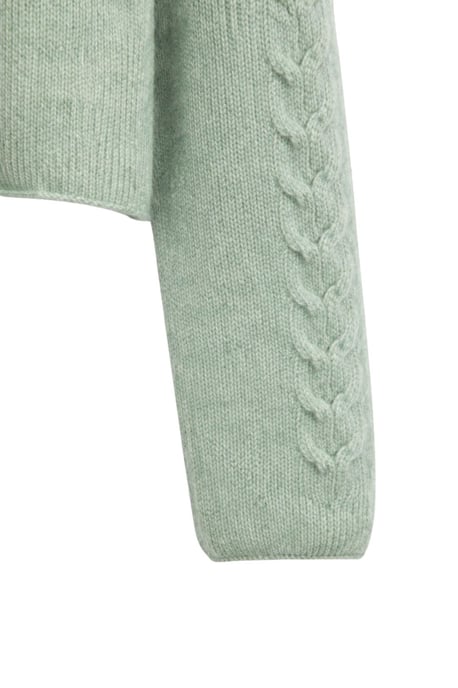 Rippstrick-Pullover mit Argyle-Muster und halbem Stehkragen - Image 3
