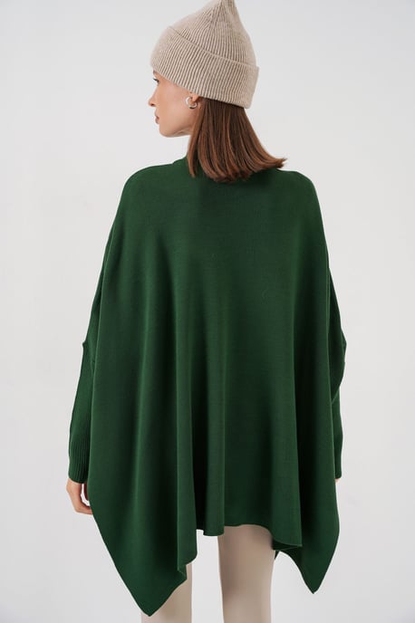 Oversized Halbsteher-Langarm-Strickpullover - Image 6