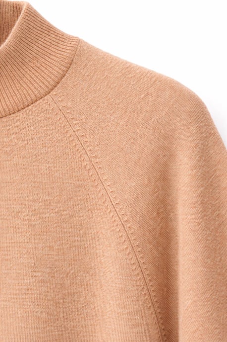 Oversized Rippstrick-Halbrollkragenpullover - Image 3