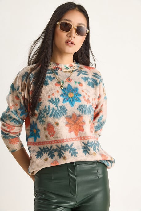 Musterstrickpullover mit Rundhalsausschnitt - Image 3
