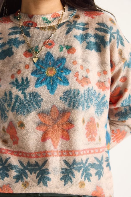 Musterstrickpullover mit Rundhalsausschnitt - Image 6