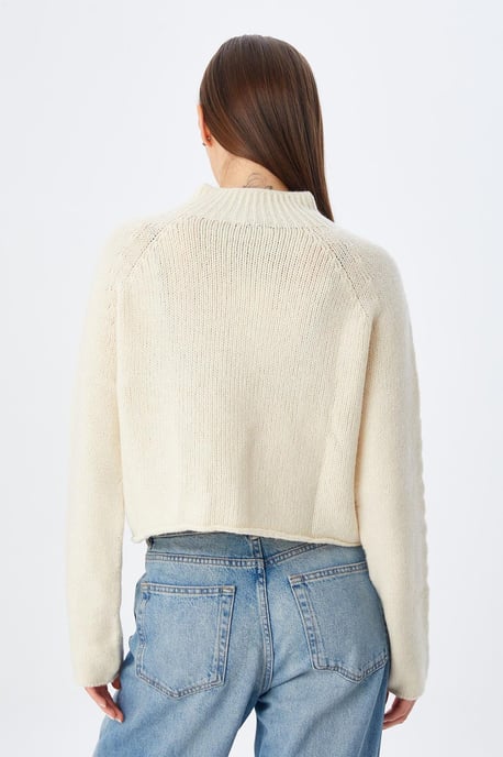 Rippstrick-Pullover mit Argyle-Muster und halbem Stehkragen - Image 6