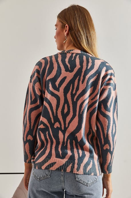 Musterstrickpullover mit Rundhalsausschnitt - Image 4