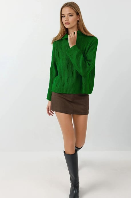 Musterpullover mit Kragenverzierung - Image 4