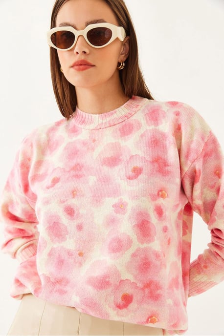 Musterstrickpullover mit Rundhalsausschnitt - Image 2