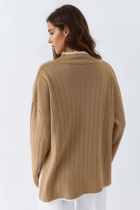 Oversized-Pullover mit Stickdetail - Image 2