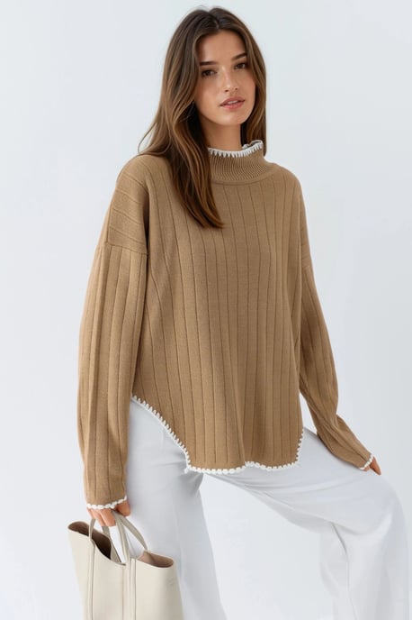 Oversized-Pullover mit Stickdetail - Image 3