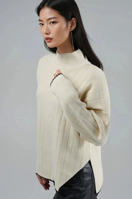 Oversized-Pullover mit Stickdetails - Image 4