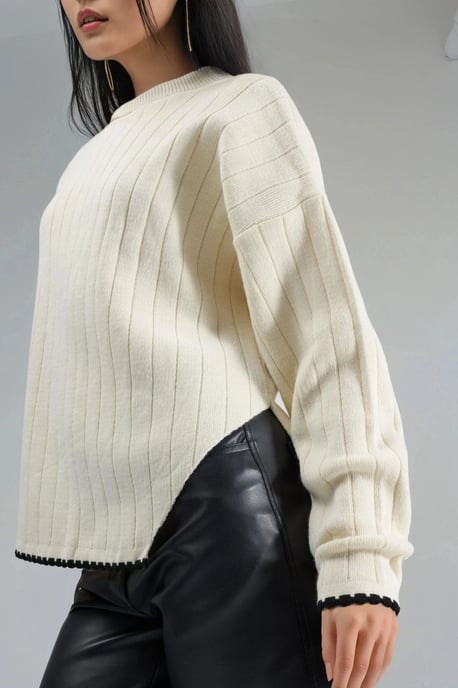 Oversized-Pullover mit Stickdetails - Image 6