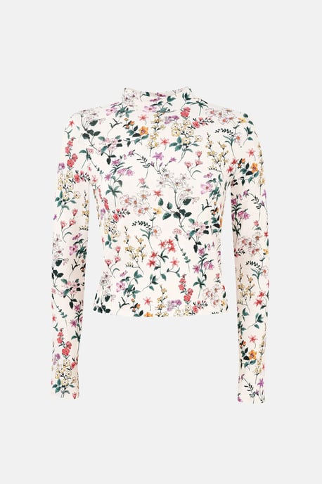 Blumenmuster Langarmpullover - Image 4