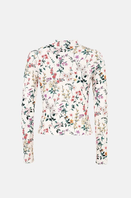 Blumenmuster Langarmpullover - Image 5