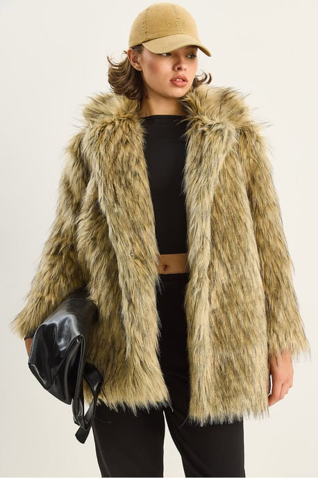 Faux-Fur-Mantel - Image 1