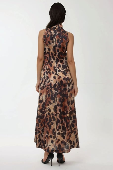 Bedrucktes Halterneck-Maxi-Kleid - Image 2