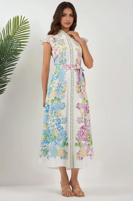 Blumen Tippet Maxi Kleid - Image 2