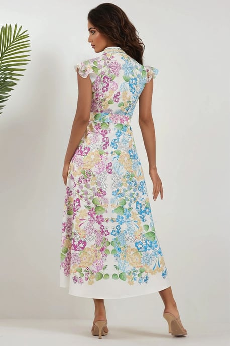 Blumen Tippet Maxi Kleid - Image 4