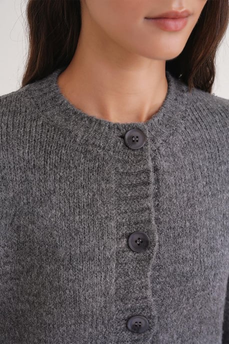 Rippstrick-Button-Cardigan - Image 4