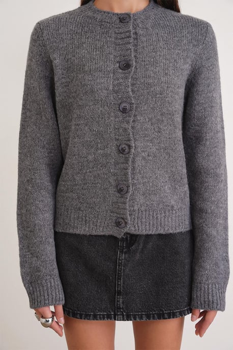 Rippstrick-Button-Cardigan - Image 5