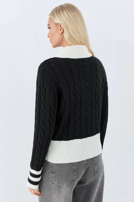 Polo-Neck Zip-Kardigan - Image 3