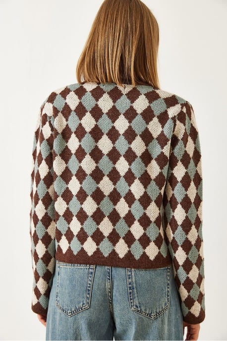 Gerippter Crop-Cardigan mit Knopfverschluss - Image 4