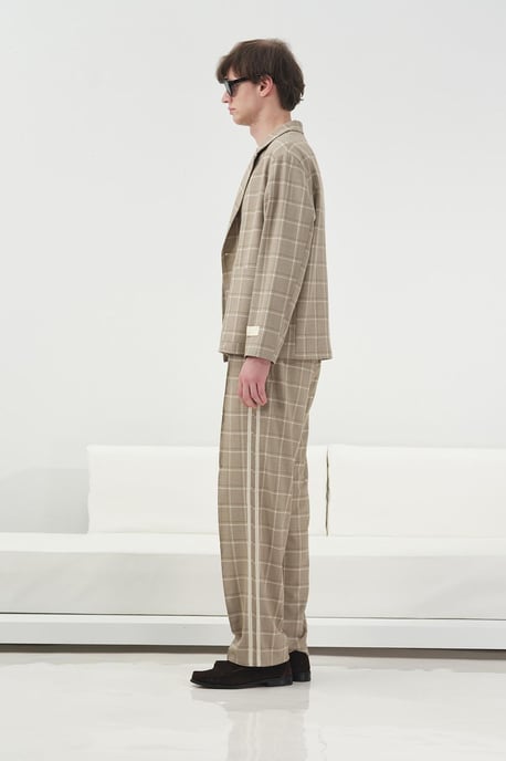 Polyviscose kariertes Jacket mit Taschen - Image 2