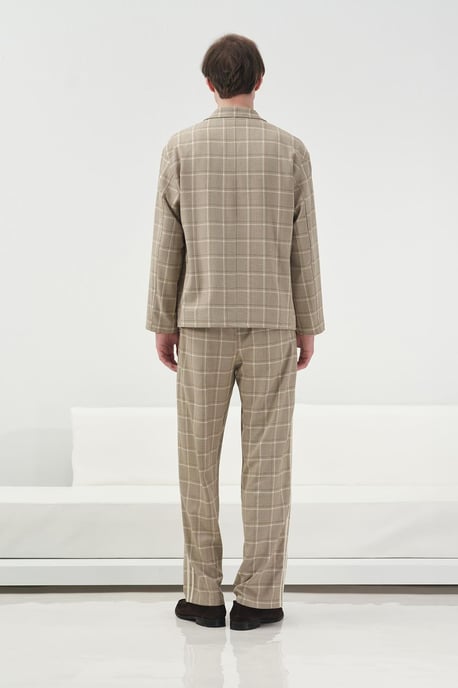 Polyviscose kariertes Jacket mit Taschen - Image 3