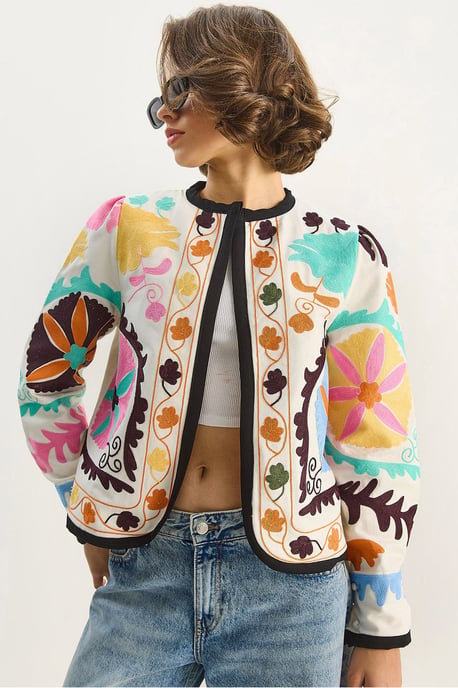 Gemusterte Kurzjacke - Image 1