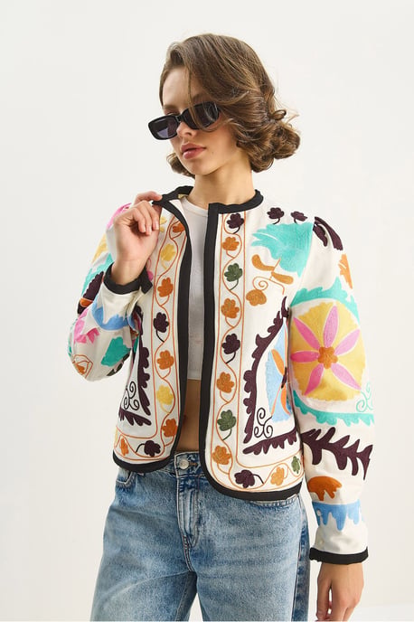 Gemusterte Kurzjacke - Image 3
