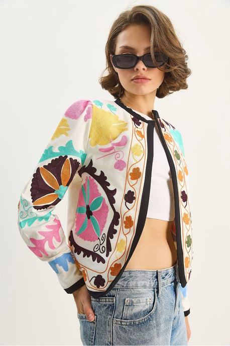 Gemusterte Kurzjacke - Image 4