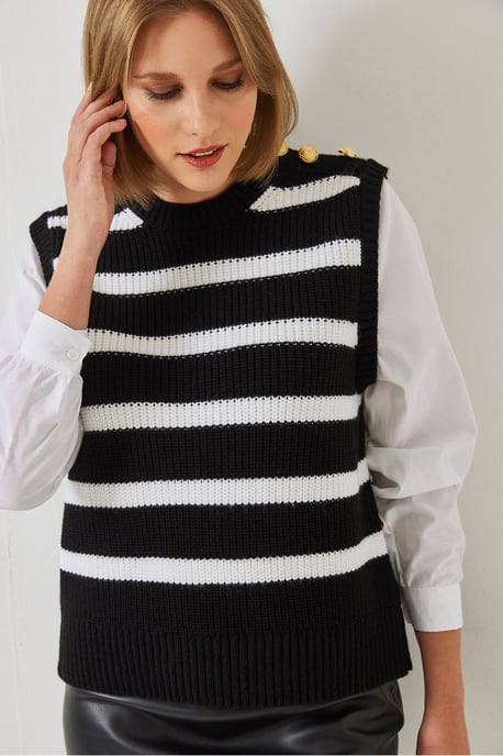 Gestreifter Pullover - Image 5