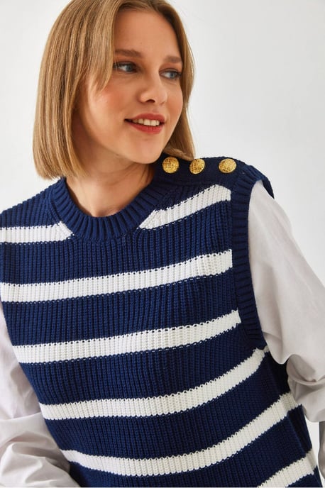 Gestreifter Pullover - Image 1