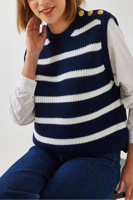 Gestreifter Pullover - Image 2