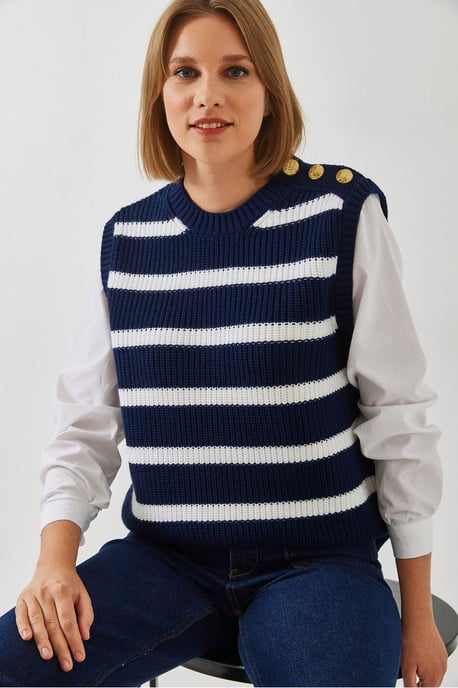 Gestreifter Pullover - Image 4