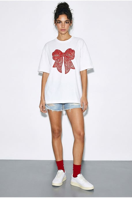 Übergrößen Bedrucktes Baumwoll-T-Shirt - Image 2