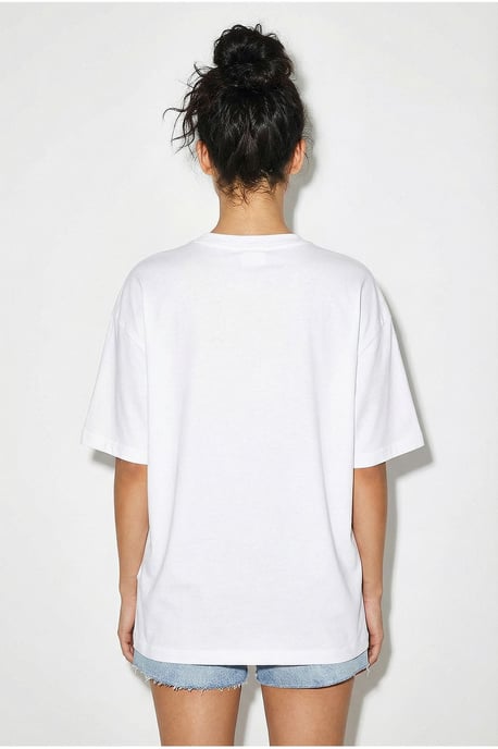 Übergrößen Bedrucktes Baumwoll-T-Shirt - Image 5
