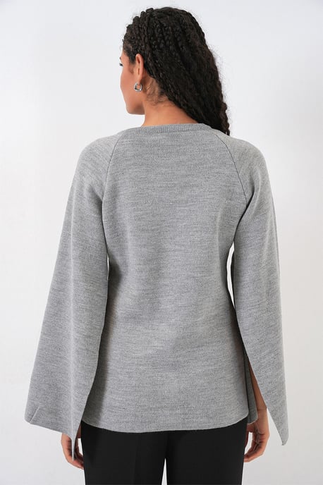 Strickjacke mit Struktur und Knopfverschluss - Image 6