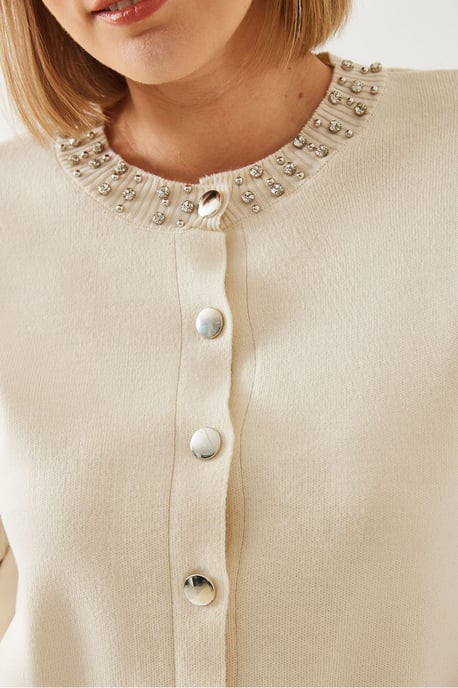 Crop-Cardigan mit Zubehördetail - Image 3