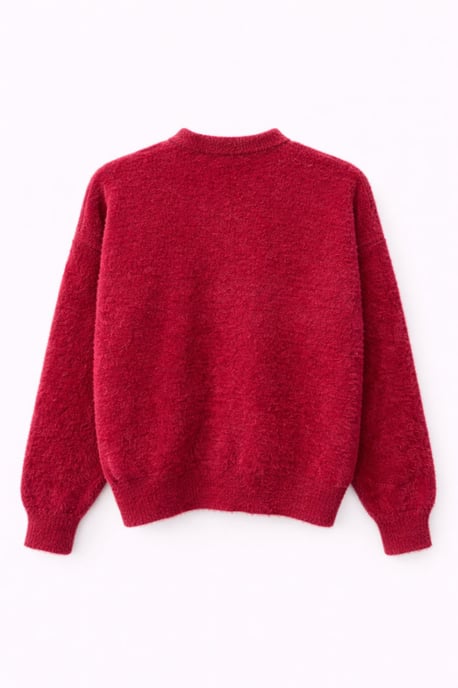Übergroßer Jacquard-Button-Cardigan - Image 3